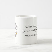 Personalisiert ansteigende Wildblumen Mama des Blu Kaffeetasse (Mittel)