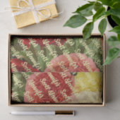 Personalisiert antike Vintage Rosa Rosen Seidenpapier (Geschenk)