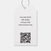 Personalisiert Anwesen Pop nicht verscheuchen Geschenkanhänger (Rückseite)