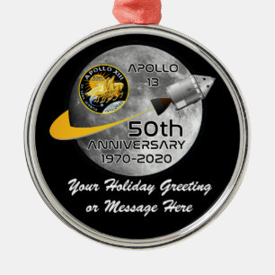 PERSONALISIERT Apollo 13 - 50. Jahrestag Ornament Aus Metall