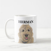 Personalisiert Apricot Golden Doodle Kaffeetasse (Links)
