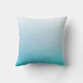 Personalisiert Aqua Blue Wedding Pillow Kissen (Rückseite)