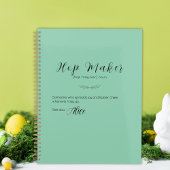 Personalisiert Aqua Oaster Bunny Planner - Hop Mak Planer