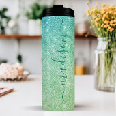 Personalisiert Aqua Sparkle Thermosbecher