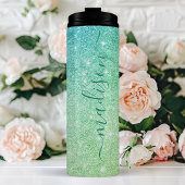 Personalisiert Aqua Sparkle Thermosbecher