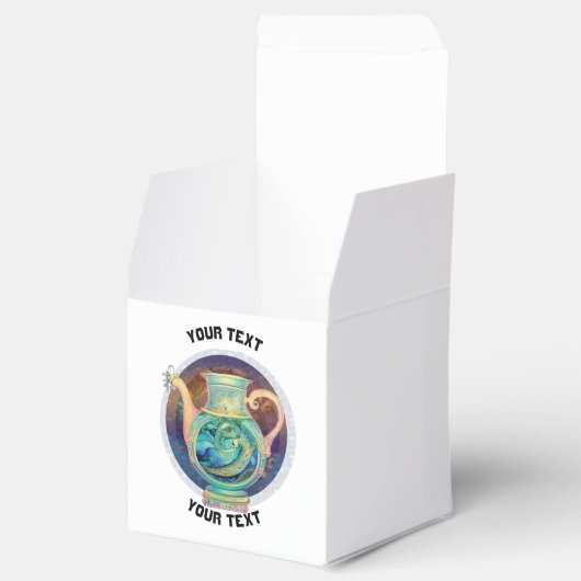 PERSONALISIERT Aquarius ZODIAC SIGN Geschenkschachtel (Geöffnet)