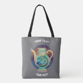 PERSONALISIERT Aquarius ZODIAC SIGN Tasche (Rückseite)