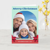 Personalisiert Arch Family One Foto Modernes Haus Karte (Gelbe Blume)