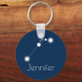 Personalisiert Aries Sternbild Schlüsselanhänger (Vorderseite)