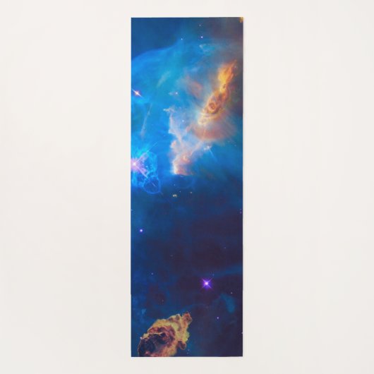 Personalisiert Aries Zodiac Blue Yoga Mat Yogamatte (Rückseite)