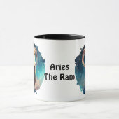 Personalisiert Aries Zodiac Ram Astrologie Tasse (Zentrum)