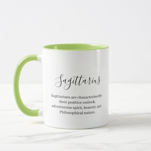 Personalisiert Aries Zodiac-Zeichen Name und Merkm Tasse (Links)