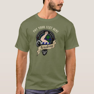 Personalisiert Armstrong Clan Abzeichen Erwachsene T-Shirt