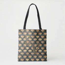 Personalisiert Art Deco Aquamarin und Gold Tasche