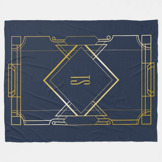 Personalisiert Art Deco Fleece Blanket (Vorderseite (Horizontal))