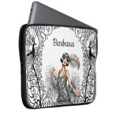 Personalisiert Art Deco Laptopschutzhülle (Vorne Rechts)