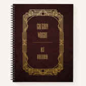 Personalisiert Art Deco Notizblock (Vorderseite)