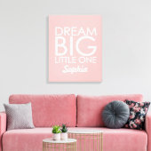 Personalisiert Art Leinwand Dream Big Little One P (Insitu (Wohnzimmer))