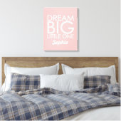 Personalisiert Art Leinwand Dream Big Little One P (Insitu (Schlafzimmer))