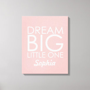 Personalisiert Art Leinwand Dream Big Little One P