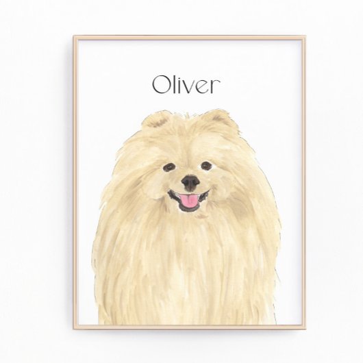 Personalisiert Art Spitz Fotodruck