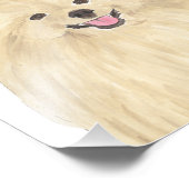 Personalisiert Art Spitz Fotodruck (Ecke)