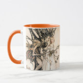 Personalisiert Arthur Rackham Alte Frau im Wald Tasse (Links)