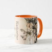 Personalisiert Arthur Rackham Alte Frau im Wald Tasse (VorderseiteRechts)