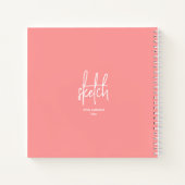 Personalisiert Artist Sketch-Buch Notizblock (Rückseite)
