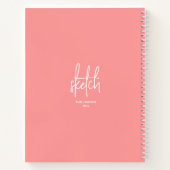 Personalisiert Artist Sketch-Buch Notizblock (Rückseite)