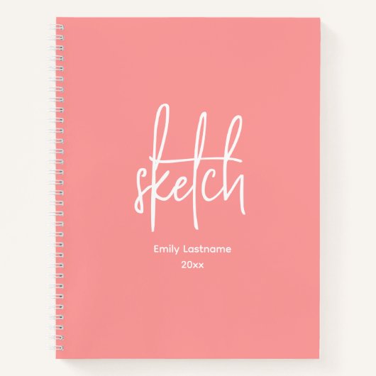 Personalisiert Artist Sketch-Buch Notizblock (Vorderseite)