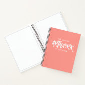 Personalisiert Artist Sketchbook Coral Notebook Notizblock (Innenseite)