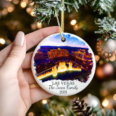 Personalisiert +as Vegas Ornament, Nevada Geschenk Keramik Ornament