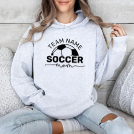 Personalisiert Ash Gray Soccer Mama Sweatshirt