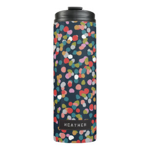 Personalisiert Ashley Dots Thermosbecher