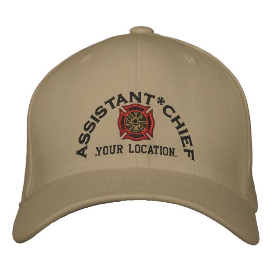 Personalisiert Assistant Chief Custom Cap Embroide Bestickte Baseballkappe (Vorderseite)