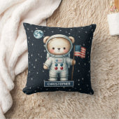 Personalisiert Astronaut Teddy Bear Pillow Baby Bo Kissen (Decke)
