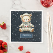 Personalisiert Astronaut Teddy Napkins Baby Dusche Serviette (Beispiel)