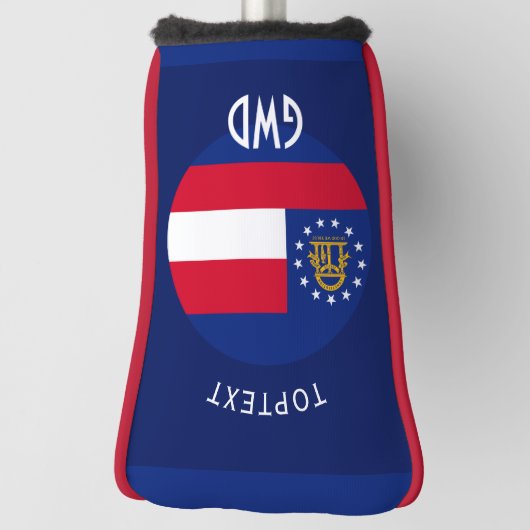 Personalisiert auf der georgischen Staatsflagge Golf Headcover (Rotieren 90)