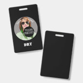 Personalisiert auf einem Text Ausweis (Vorder- & Rückseite)