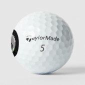 Personalisiert auf einem Text Golfball (Logo)