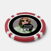 Personalisiert auf einem Text Pokerchips (Einzeln)