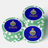 Personalisiert auf einer Seite Pokerchips (Stapel)