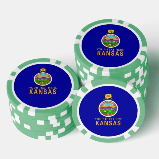 Personalisiert auf einer Seite Pokerchips (Stapel)