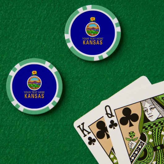 Personalisiert auf einer Seite Pokerchips (Pokertisch (doppelt))