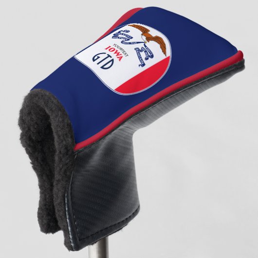 Personalisiert auf einer Webseite Golf Headcover (3/4 Vorderseite)