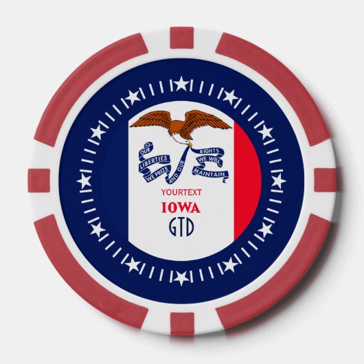 Personalisiert auf einer Webseite Pokerchips (Vorderseite)