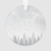 Personalisiert auf Engelsflügeln Ornament (Rückseite)