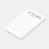 Personalisiert | Aufgabenliste Post-it Klebezettel (angewinkelt)