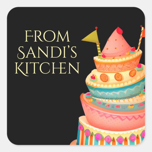 Personalisiert aus der Küche der Aufkleber (Vorderseite)